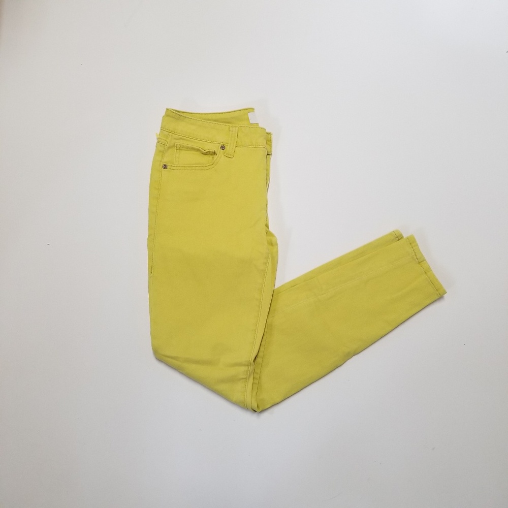 CAbi Jean's Skinny yellow size 6